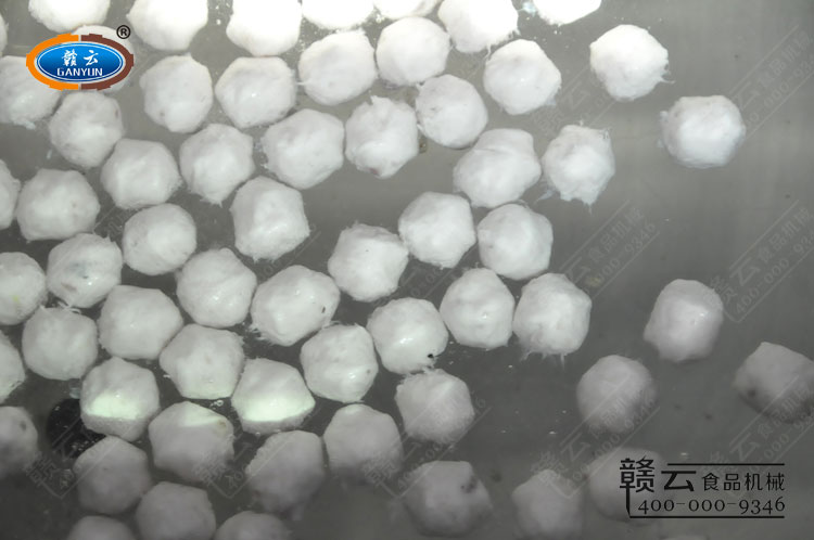 成型出來的魚丸