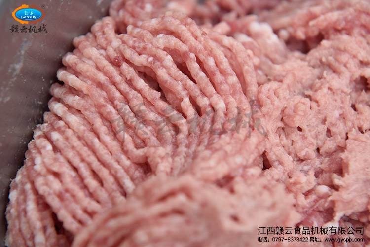 絞肉機絞出來的豬肉