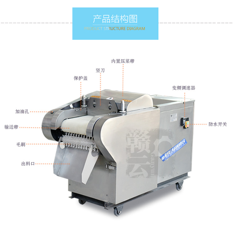 結構示意圖 變頻調速切菜機